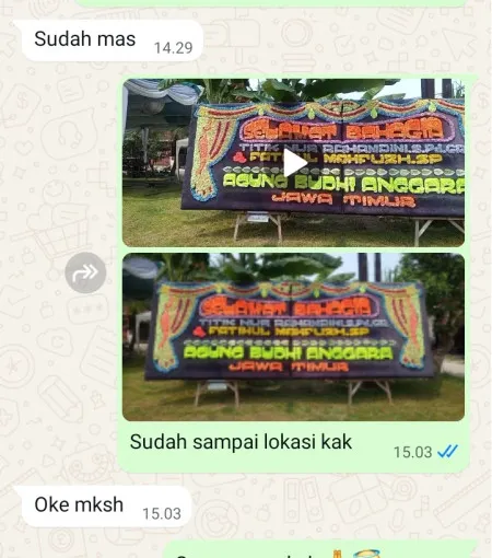 Pengiriman Papan Bunga Pegadingan Kramatwatu