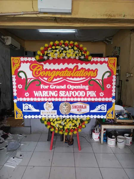 Papan Bunga Ucapan Selamat Pegadingan Kramatwatu